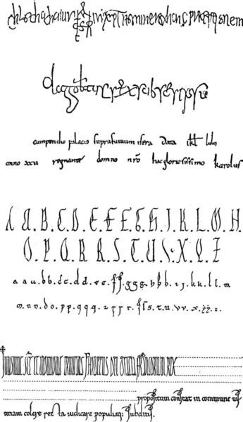Vektorteckensnitt Handskriven Kalligrafi — Stock vektor
