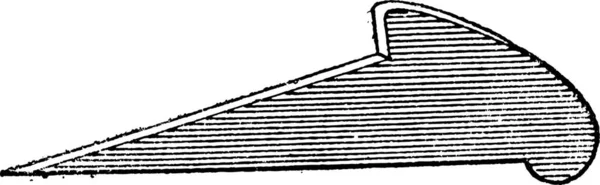 Dibujo Blanco Negro Una Caña Pescar — Archivo Imágenes Vectoriales