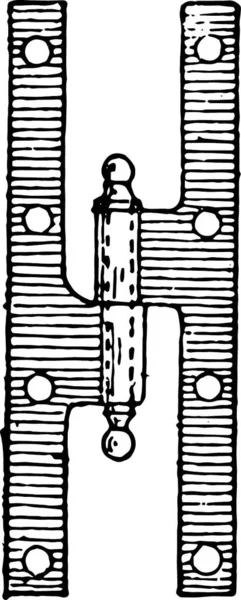 Vektor Illustration Einer Vintage Stilzeichnung Einer Mechanischen Schreibmaschine — Stockvektor