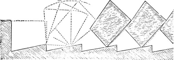 Abstrakta Teckningslinjer Arkitektonisk Konst Koncept Minimala Geometriska Former — Stock vektor