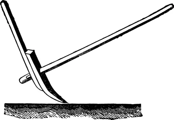 Zwart Wit Tekening Van Een Hengel — Stockvector