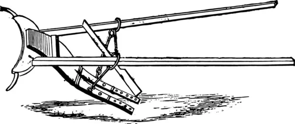 老犁的 Osterobothnia 复古雕刻插图 工业百科全书 1875 — 图库矢量图片