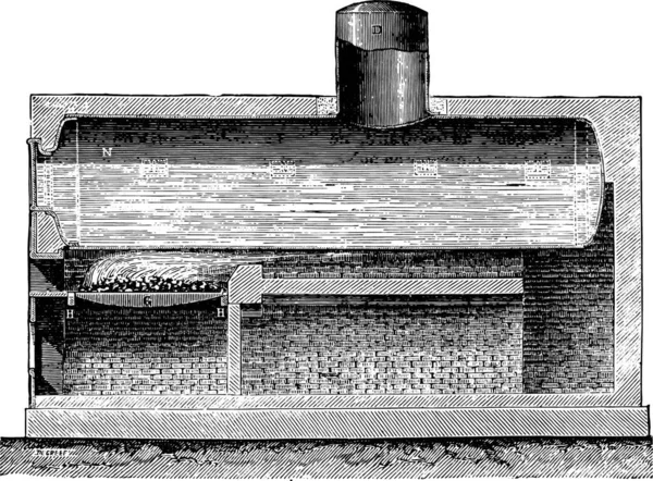 Jest Ilustracja Rocznika Linii Wieku — Wektor stockowy