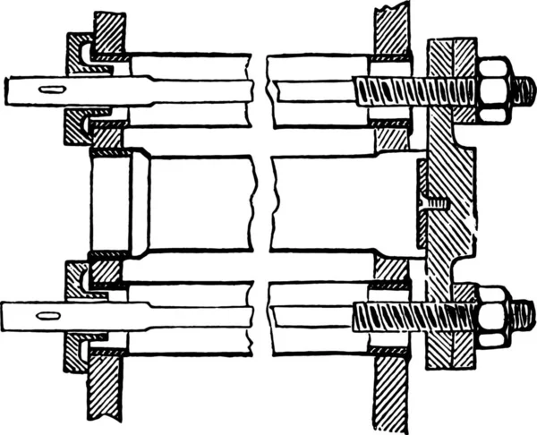 Uppsättning Vektor Illustration Korsformad Isolerad Vit Bakgrund — Stock vektor