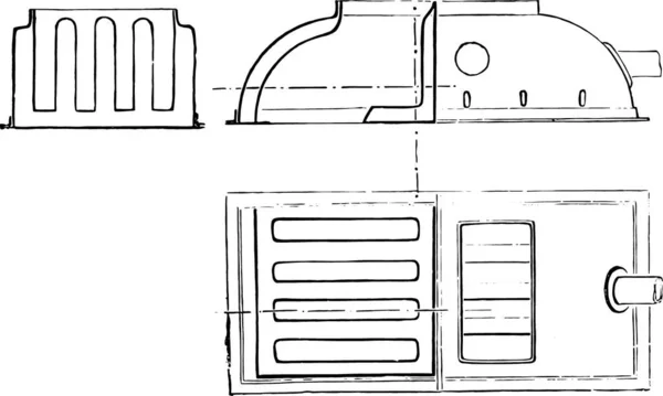 Векторна Ілюстрація Мультиплікаційного Ескізу Будинку — стоковий вектор