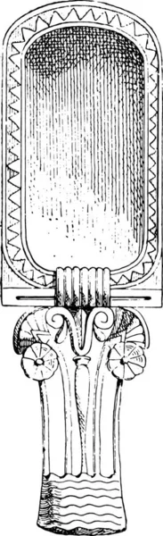 Vintage Microfoon Een Witte Achtergrond — Stockvector