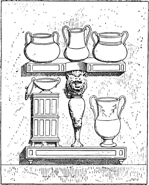 Набір Старовинних Чашок Кави Ескіз Векторні Ілюстрації — стоковий вектор
