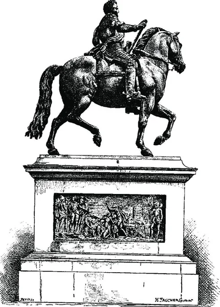 Винтажная Иллюстрация Лошади — стоковый вектор