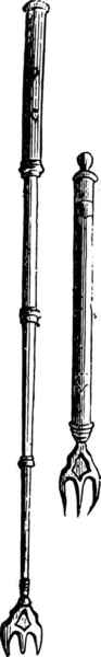 Schwarz Weiße Zeichnung Eines Füllfederhalters — Stockvektor