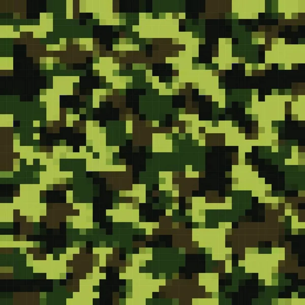 城市迷彩背景 摘要军队现代军事模式 制服和武器用绿色织物印花 — 图库矢量图片
