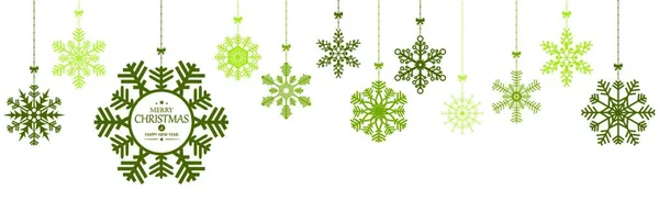 Διαφορετικά Κρεμαστά Αστέρια Χιονιού Για Χριστούγεννα Και Χειμώνα Έννοιες Χαιρετισμούς — Διανυσματικό Αρχείο