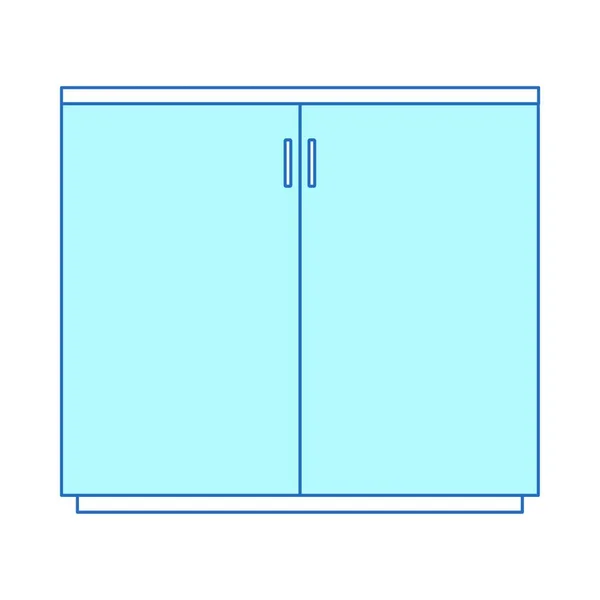 현대식 삽화에는 냉장고의 아이콘이 — 스톡 벡터