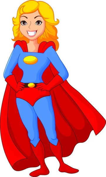 Super Héroe Mujeres Posando — Archivo Imágenes Vectoriales