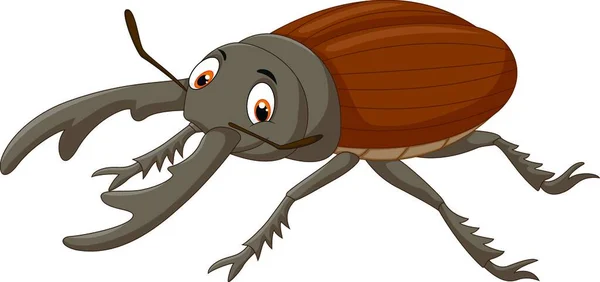 Çizgi Film Geyik Böceği Vektör Çizimi Arkaplanı — Stok Vektör
