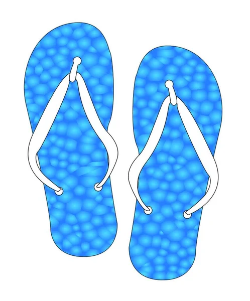 翻转拖动图标 白色背景下隔离的用于网页设计的海滩拖鞋矢量图标卡通 — 图库矢量图片
