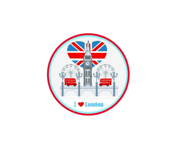 London Anglia Flaga Wektor Ilustracja — Wektor stockowy