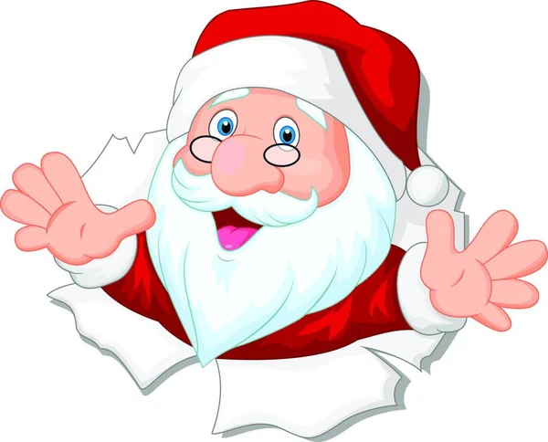 Санта Клаус Знаком Рождественской Елки — стоковый вектор
