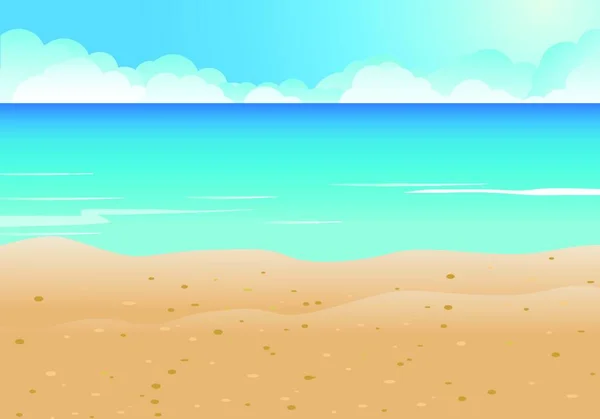 Пляж Синий Фон Моря — стоковый вектор