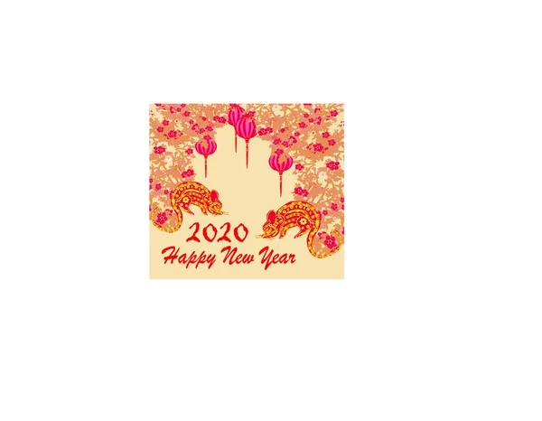 중국의 2020 — 스톡 벡터