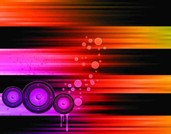 Folleto Discoteca Con Elementos Colores Ideal Para Póster Fondo Musical — Vector de stock