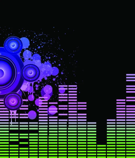 Volantino Discoteca Con Elementi Colorati Ideale Poster Sottofondo Musicale — Vettoriale Stock