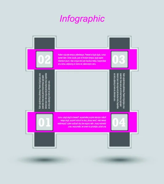 Info Graphic Design Template Idea Display Ranking Statistics — Stock Vector