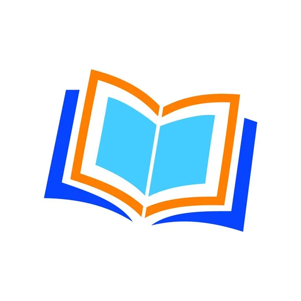 クリエイティブブックコンセプトロゴデザインテンプレート教育ロゴ — ストックベクタ