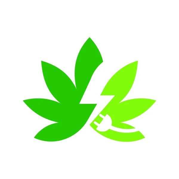 Folha Maconha Cannabis Medicinal Óleo Cânhamo Cannabis Logotipo Folha Maconha —  Vetores de Stock