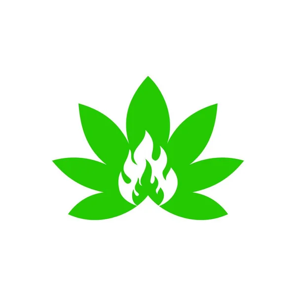 Marijuana Leaf Cannabis Médical Huile Chanvre Cannabis Marijuana Leaf Logo — Image vectorielle