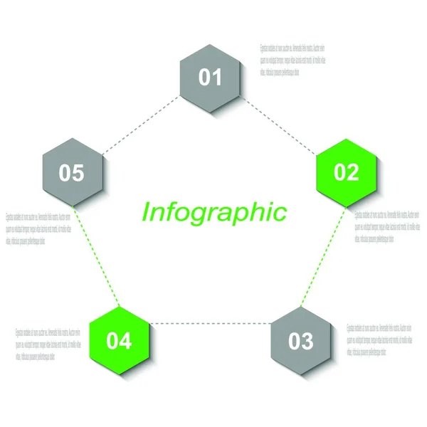 Modèle Conception Infographique Idée Pour Afficher Classement Les Statistiques — Image vectorielle