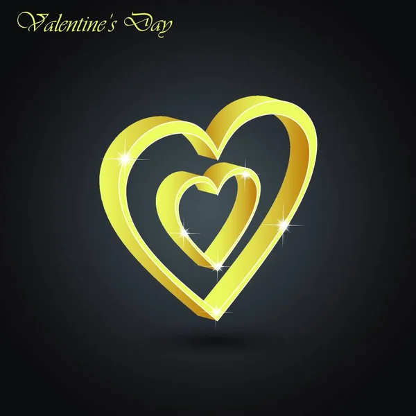 Happy Valentine Day Vector Illustration Romantische Postkarte Karte Einladung Bannervorlage — Stockvektor