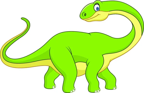 Ilustração Dinossauro Bonito Dos Desenhos Animados — Vetor de Stock
