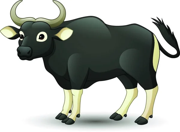 漫画Banteng野生の牛 — ストックベクタ