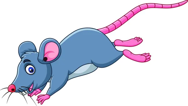 Kreskówka Śmieszne Myszy Skoki — Wektor stockowy