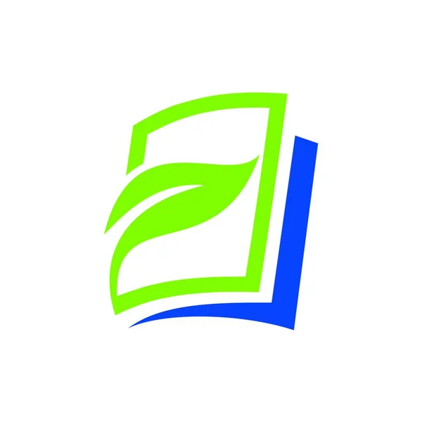 Logotipo Creativo Del Diseño Del Logotipo Del Libro Logo Educación — Archivo Imágenes Vectoriales