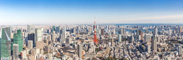 Tokyo Tower With Skyline In Tokyo Japan Panorama Bridge Panoramic Stock Photo