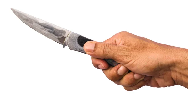 Knife jn hand — Stock Photo, Image