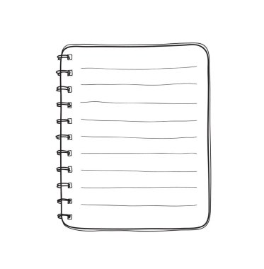 el dizüstü beyaz arka plan boş kağıt kapak vektör üzerinde çekilmiş.