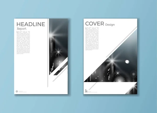 Modern cover Brochure template, design, annual report, magazine — Stock Vector