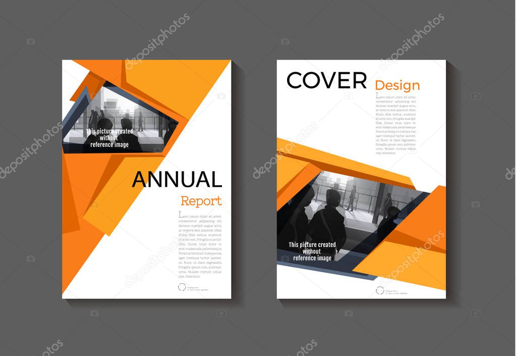yellow abstract cover modern  cover book Brochure template, desi
