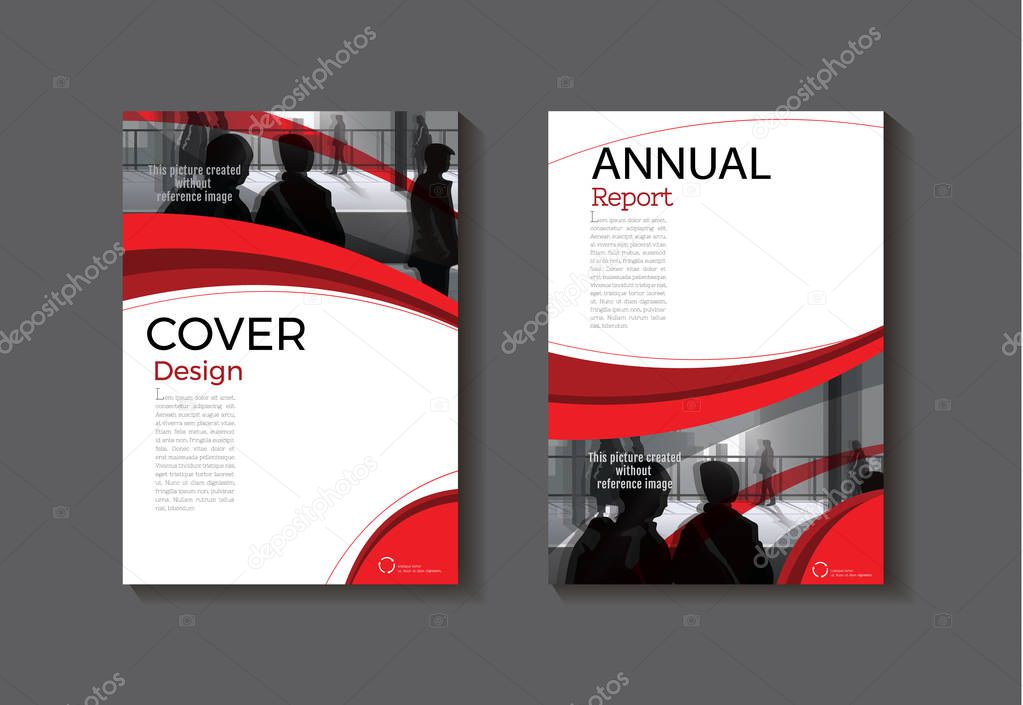 red book cover design modern cover abstract Brochure cover  temp