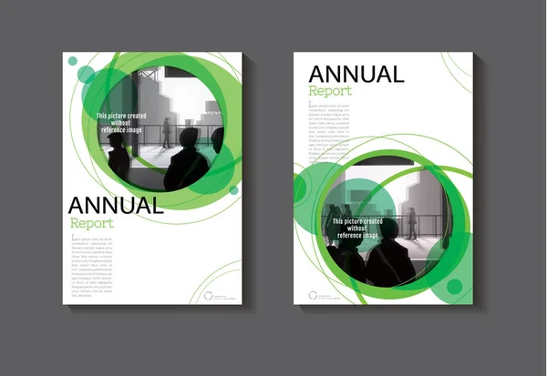 Green Circle abstract cover design modern book cover abstract Br — Stock Vector