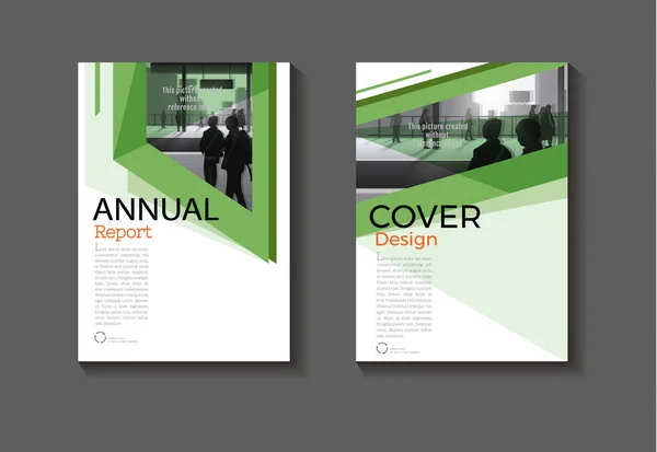 Abstrato verde capa design moderno livro capa abstrato Brochura — Vetor de Stock