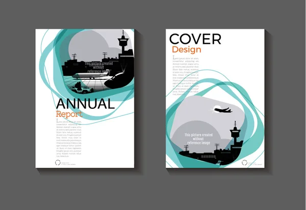 Emeraude vert moderne couverture design moderne livre couverture résumé Bro — Image vectorielle
