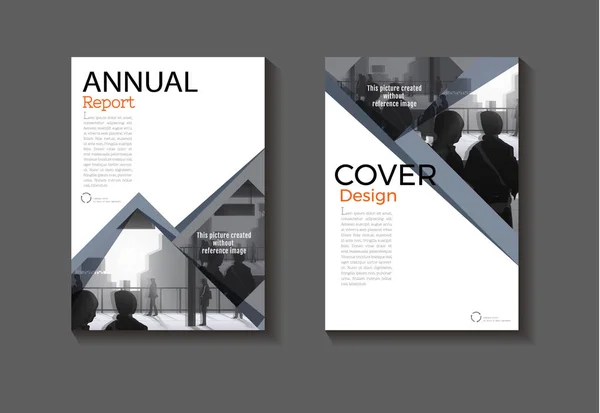 Design de capa moderna cinza capa de livro moderna abstrato Brochura cov — Vetor de Stock