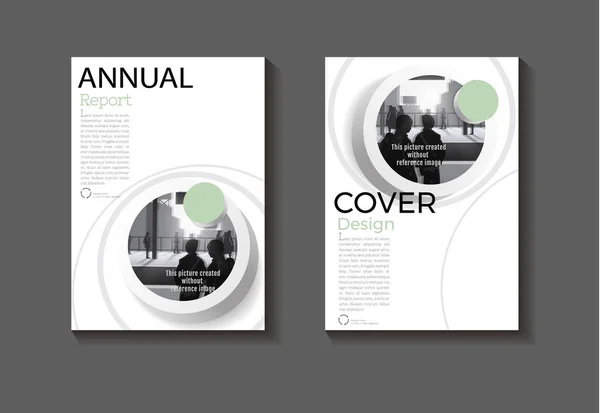 Copertina verde moderno design sfondo libro copertina astratto Broch — Vettoriale Stock