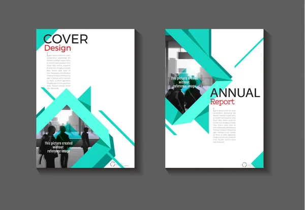 Menta verde astratto sfondo moderno copertina design moderno libro c — Vettoriale Stock