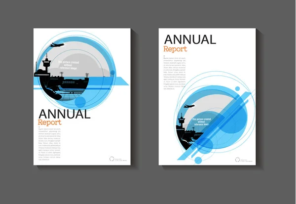 Diseño azul abstracto fondo moderno diseño de portada libro moderno — Vector de stock