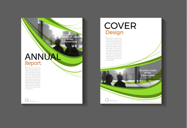 Layout Green Abstract Green Background Modern Cover Design Modern Book — Vector de stock