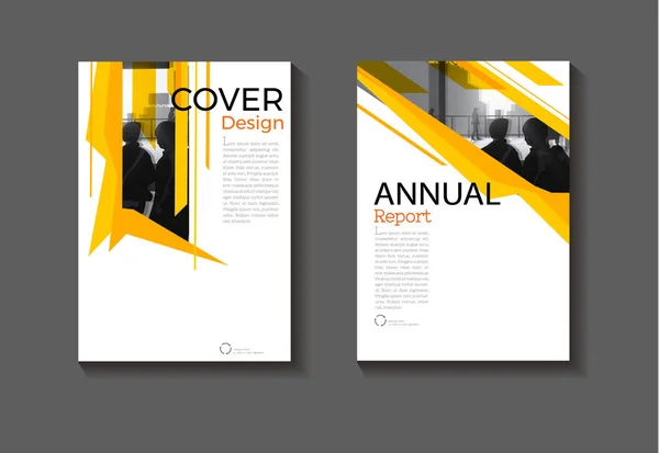 Gelb abstraktes Layout und roter Hintergrund modernes Cover-Design m — Stockvektor